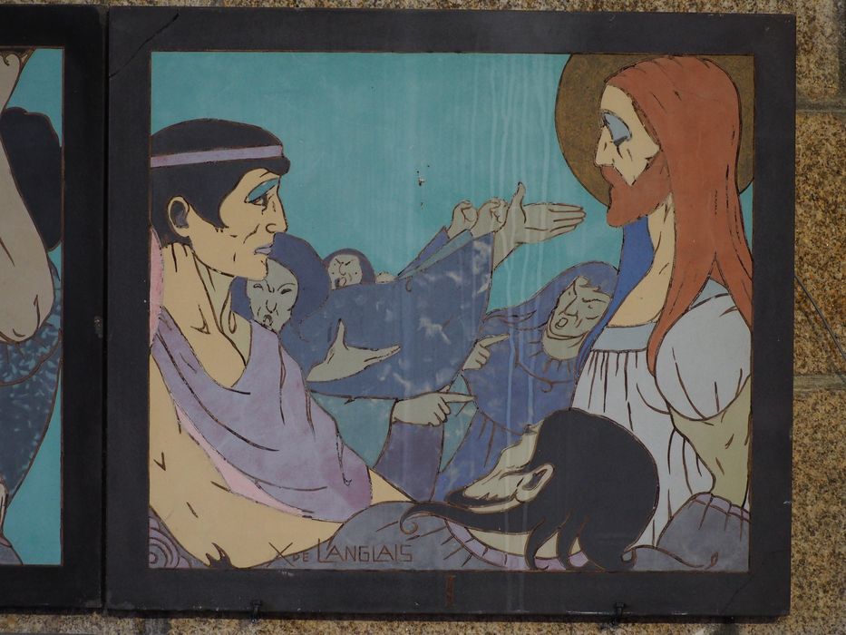 chemin de croix (14 stations) : Station n°1 - © Ministère de la Culture (France), Conservation des antiquités et des objets d’art du Finistère – Tous droits réservés
