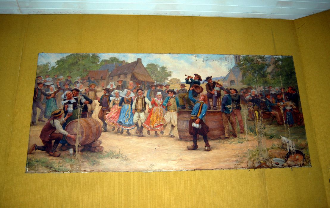 tableau : Noce bretonne - © Ministère de la Culture (France), Conservation des antiquités et des objets d’art du Finistère, tous droits réservés