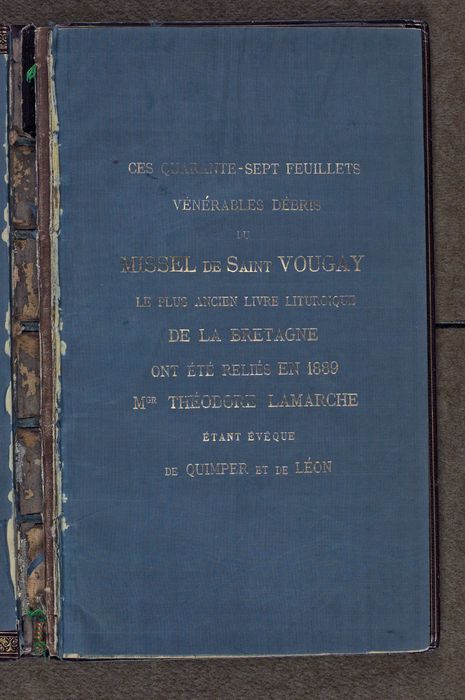 manuscrit : Missel dit de saint Vougay - © Ministère de la Culture (France), Conservation des antiquités et des objets d’art du Finistère, tous droits réservés