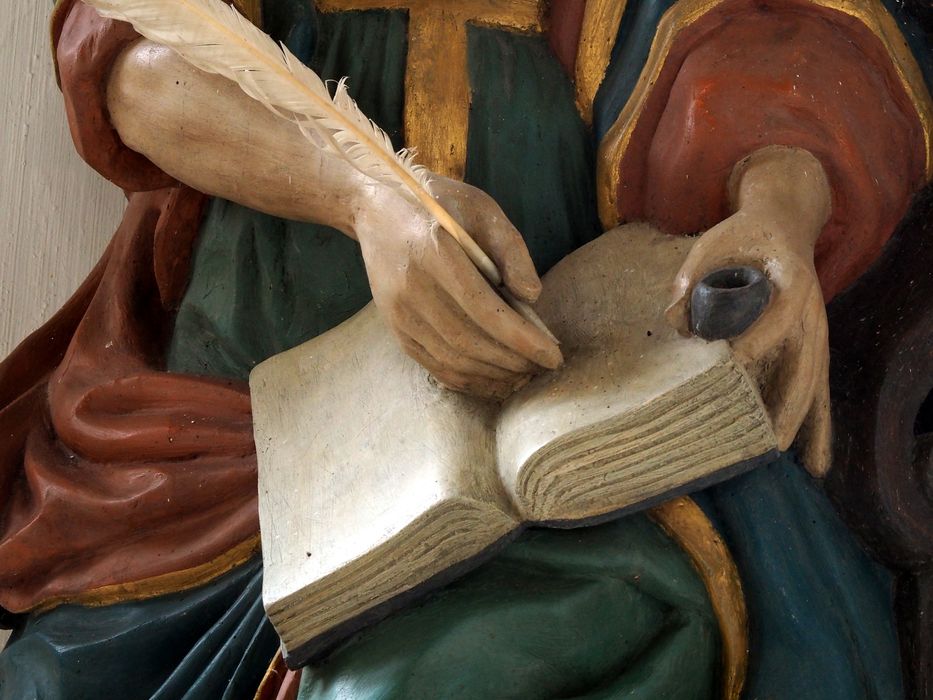 statue : Saint Marc, détail