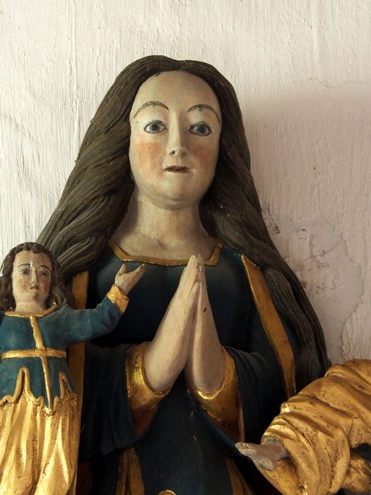 statue : Sainte Marguerite, vue partielle