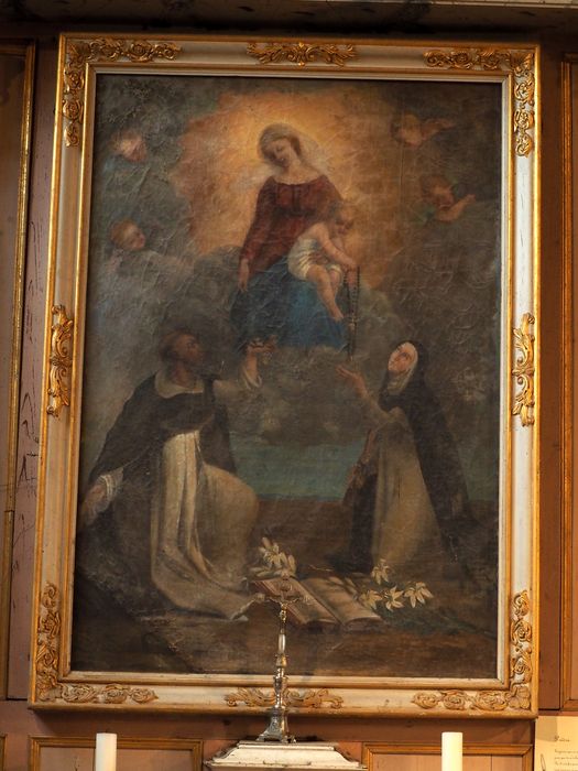 tableau : Le Rosaire - © Ministère de la Culture (France), Conservation des antiquités et des objets d’art du Finistère, tous droits réservés