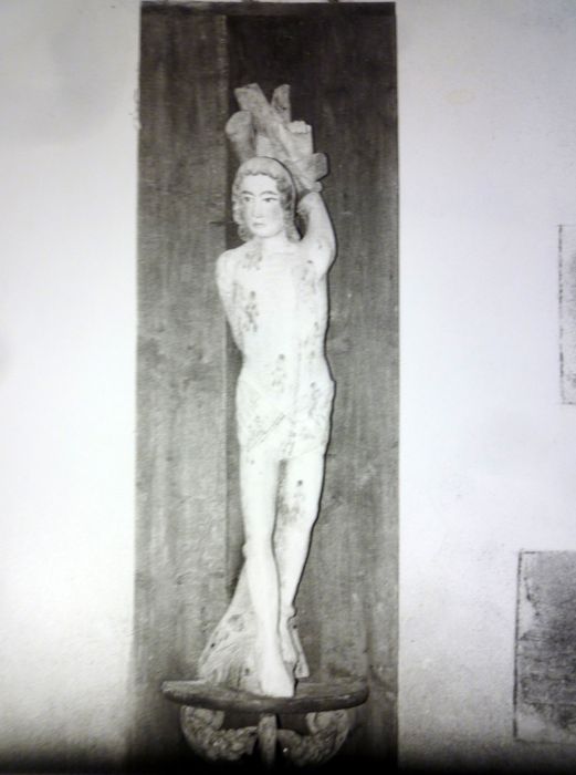 statue : Saint Sébastien - © Ministère de la Culture (France), Conservation des antiquités et des objets d’art du Finistère – Tous droits réservés