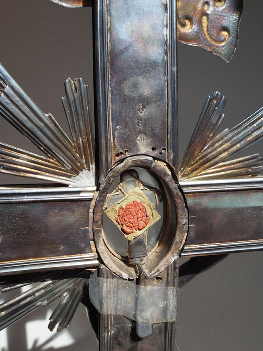 croix-reliquaire, détail