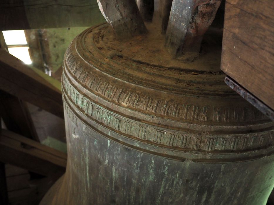 cloche dite le Jacques, détail de l'inscription - © Ministère de la Culture (France), Conservation des antiquités et des objets d’art du Finistère, tous droits réservés