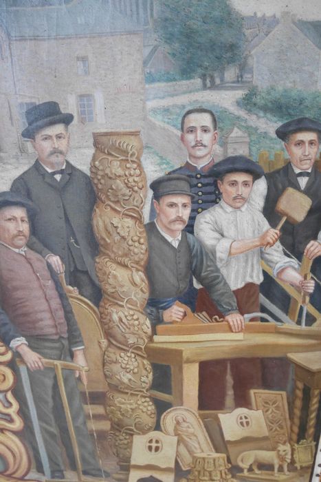 paravent, détail