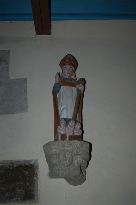 statue : Saint Nicolas - © Ministère de la Culture (France), Conservation des antiquités et des objets d’art du Finistère, tous droits réservés