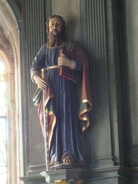 statue : Saint Paul - © Ministère de la Culture (France), Conservation des antiquités et des objets d’art du Finistère, tous droits réservés