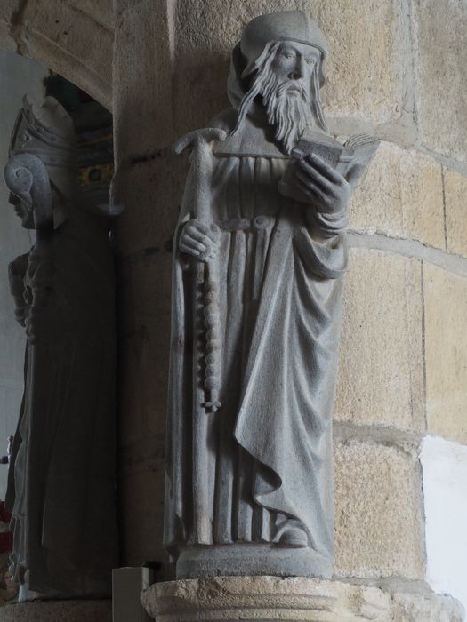 statue : Saint Antoine - © Ministère de la Culture (France), Conservation des antiquités et des objets d’art du Finistère, tous droits réservés