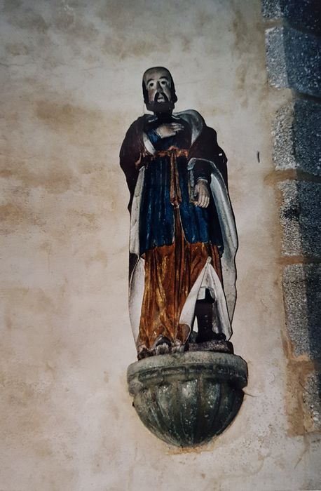 statue : Saint Roch - © Ministère de la Culture (France), Conservation des antiquités et des objets d’art du Finistère, tous droits réservés