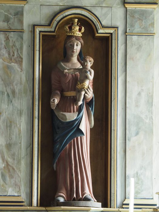 statue : Vierge à l’Enfant (n°2) - © Ministère de la Culture (France), Conservation des antiquités et des objets d’art du Finistère, tous droits réservés