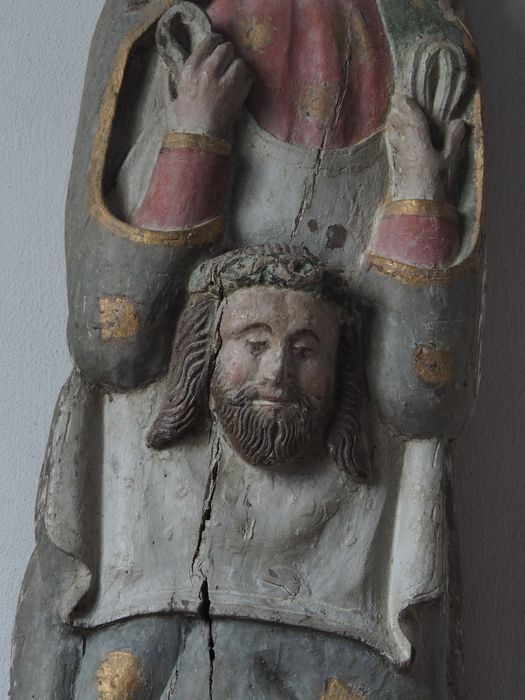 statue : Sainte Véronique, détail - © Ministère de la Culture (France), Conservation des antiquités et des objets d’art du Finistère, tous droits réservés