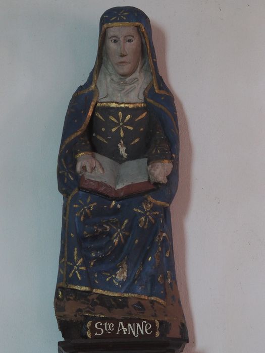 statue : Sainte Anne - © Ministère de la Culture (France), Conservation des antiquités et des objets d’art du Finistère, tous droits réservés