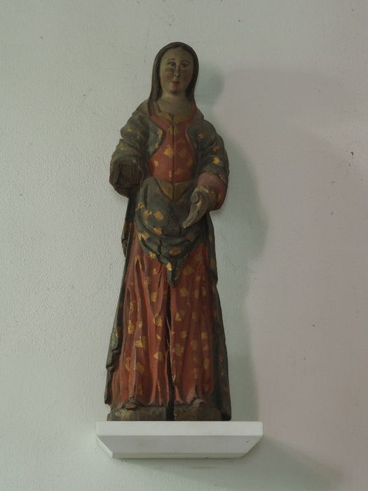 statue : Sainte femme - © Ministère de la Culture (France), Conservation des antiquités et des objets d’art du Finistère, tous droits réservés