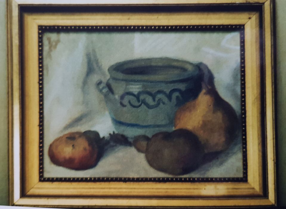 tableau : Nature morte aux fruits - © Ministère de la Culture (France), Conservation des antiquités et des objets d’art du Finistère, tous droits réservés