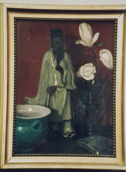 tableau : Nature morte au chinois - © Ministère de la Culture (France), Conservation des antiquités et des objets d’art du Finistère, tous droits réservés