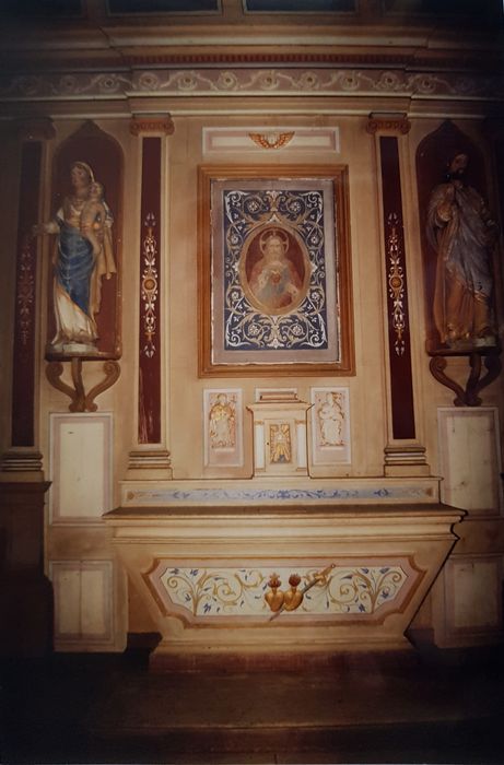 retable sud, tableau : Le Saint-Coeur - © Ministère de la Culture (France), Conservation des antiquités et des objets d’art du Finistère, tous droits réservés