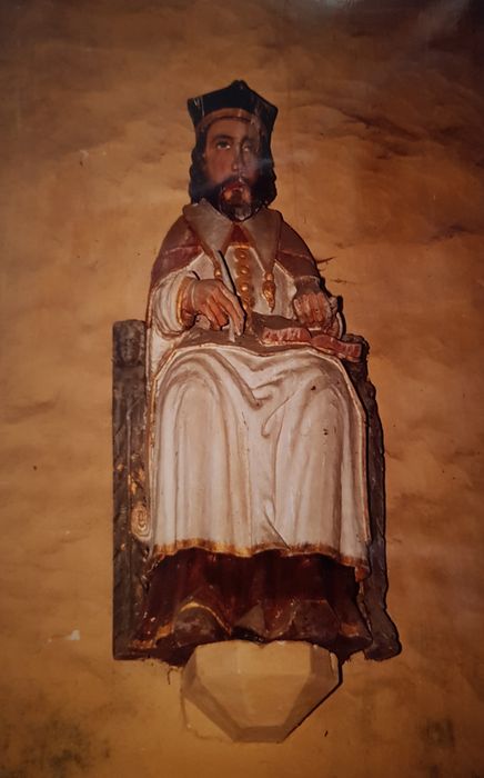 statue : saint non identifié (Yves ?) - © Ministère de la Culture (France), Conservation des antiquités et des objets d’art du Finistère, tous droits réservés