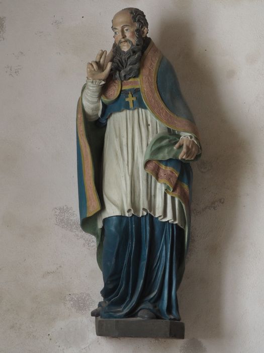 statue : Saint Philibert - © Ministère de la Culture (France), Conservation des antiquités et des objets d’art du Finistère, tous droits réservés