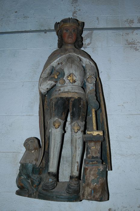 statue : Saint Adrien - © Ministère de la Culture (France), Conservation des antiquités et des objets d’art du Finistère, tous droits réservés
