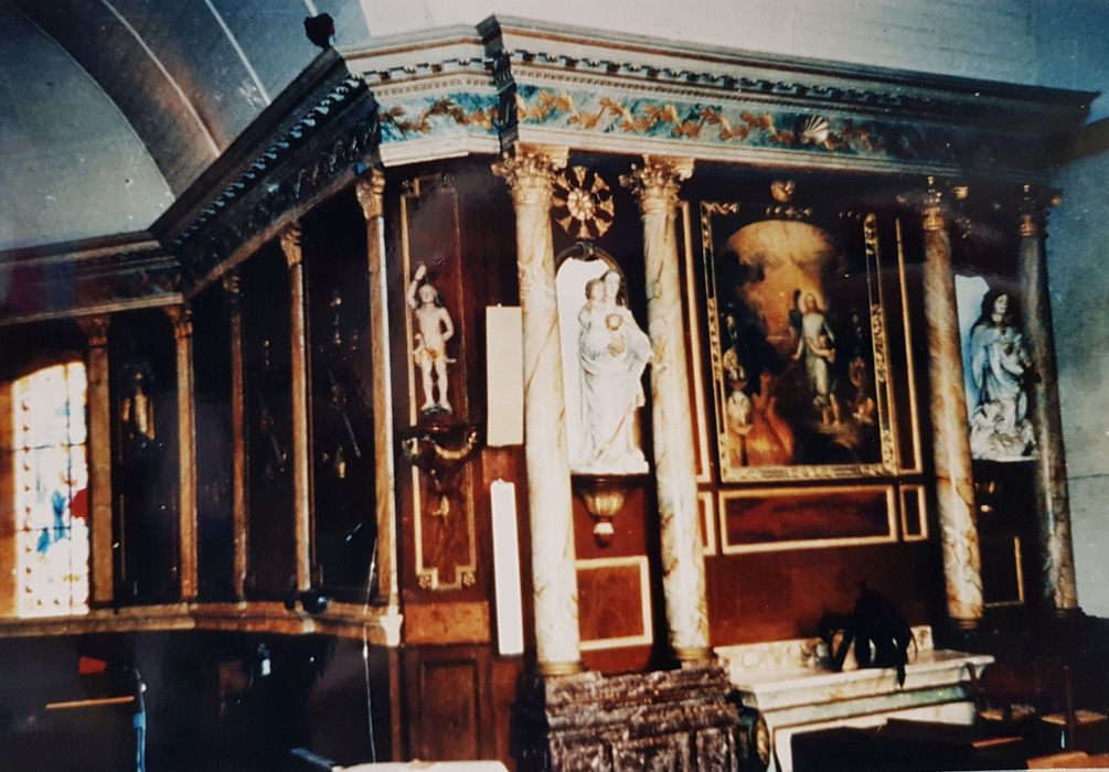 autel, retable, tableau : L’Ange gardien - © Ministère de la Culture (France), Conservation des antiquités et des objets d’art du Finistère, tous droits réservés