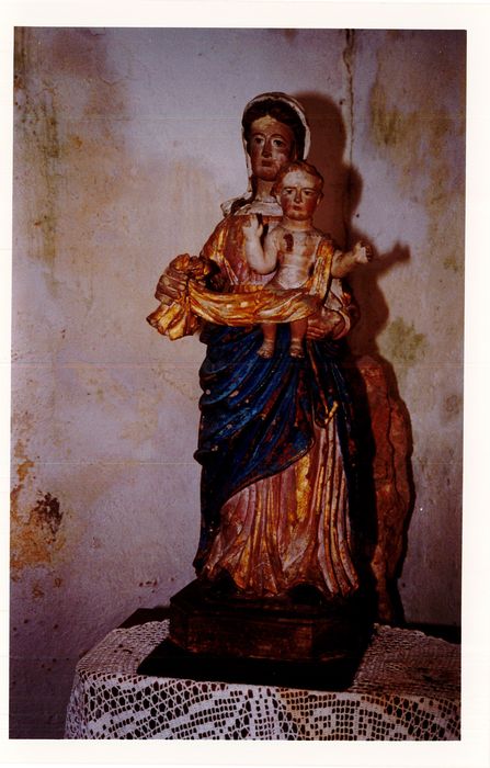 statue de procession : Vierge à l’Enfant - © Ministère de la Culture (France), Conservation des antiquités et des objets d’art du Finistère, tous droits réservés