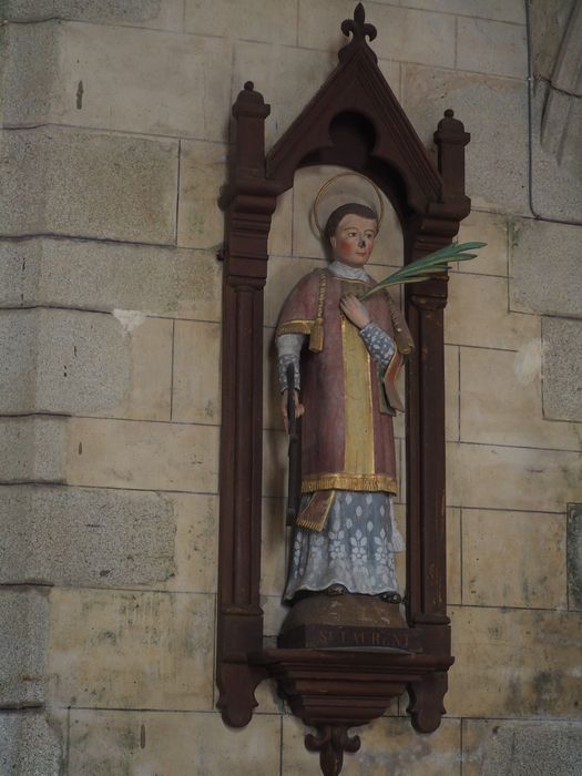 statue : Saint Laurent - © Ministère de la Culture (France), Conservation des antiquités et des objets d’art du Finistère, tous droits réservés