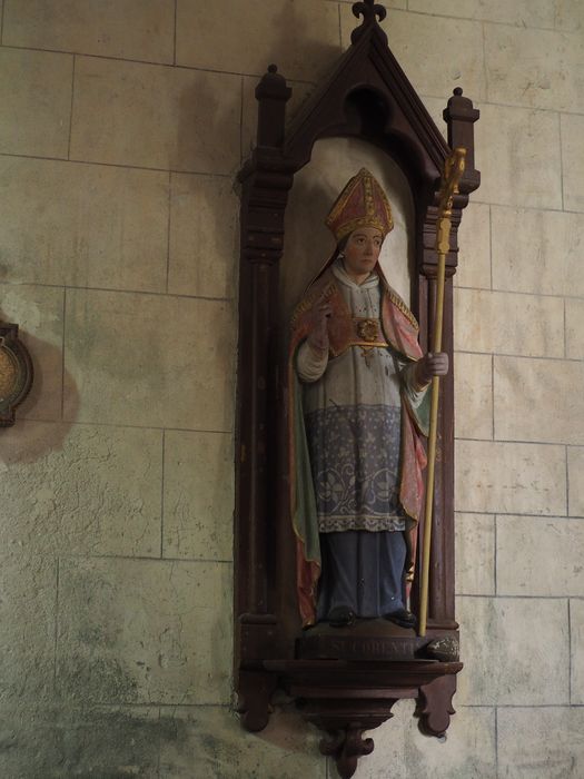 statue : Saint Corentin - © Ministère de la Culture (France), Conservation des antiquités et des objets d’art du Finistère, tous droits réservés