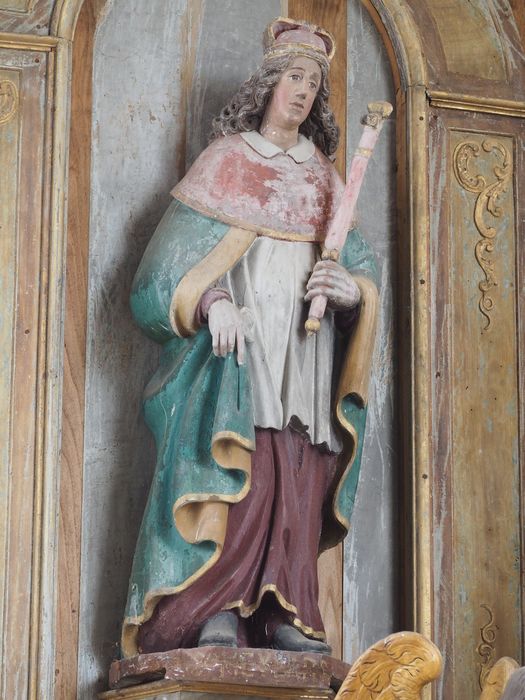 statue : Saint Meylard - © Ministère de la Culture (France), Conservation des antiquités et des objets d’art du Finistère, tous droits réservés