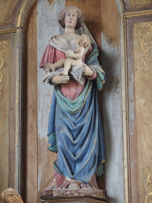 statue : Vierge à l’Enfant dite Notre-Dame de Grâce - © Ministère de la Culture (France), Conservation des antiquités et des objets d’art du Finistère, tous droits réservés