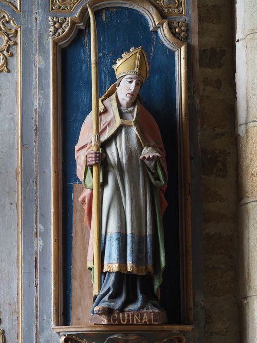 statue : Saint Guinal - © Ministère de la Culture (France), Conservation des antiquités et des objets d’art du Finistère, tous droits réservés