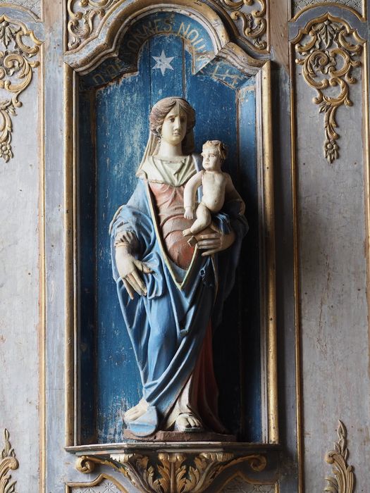 statue : Vierge à l’Enfant dite Notre-Dame de Bonne Nouvelle - © Ministère de la Culture (France), Conservation des antiquités et des objets d’art du Finistère, tous droits réservés