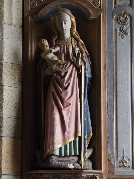 statue : Vierge à l’Enfant - © Ministère de la Culture (France), Conservation des antiquités et des objets d’art du Finistère, tous droits réservés