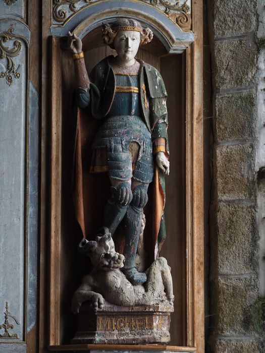 statue : Saint Michel - © Ministère de la Culture (France), Conservation des antiquités et des objets d’art du Finistère, tous droits réservés