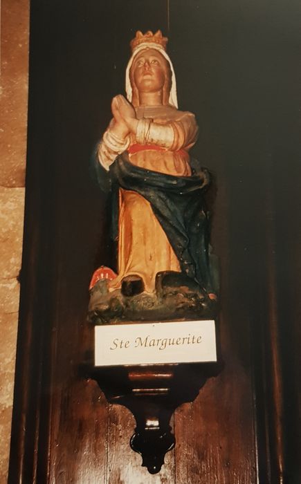 statue : Sainte Marguerite - © Ministère de la Culture (France), Conservation des antiquités et des objets d’art du Finistère, tous droits réservés