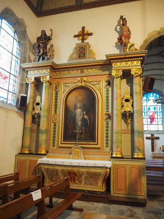 autel, retable, tableau : L’Ange gardien - © Ministère de la Culture (France), Conservation des antiquités et des objets d’art du Finistère, tous droits réservés