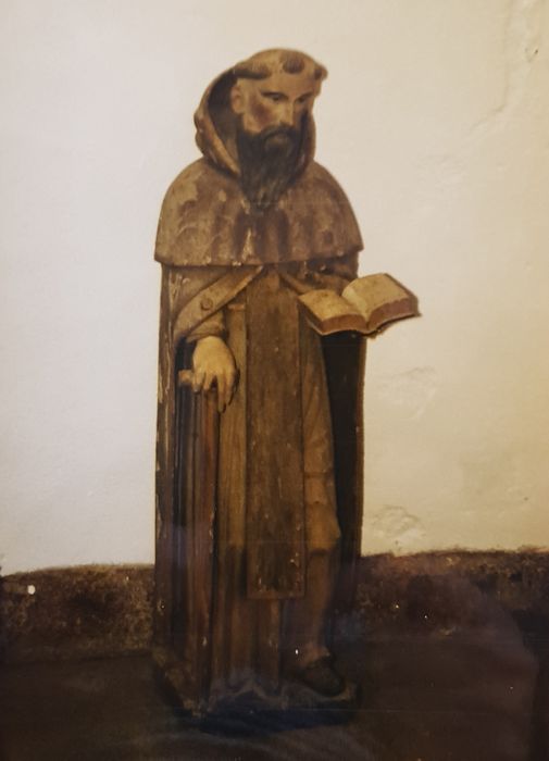 statue : Saint Antoine - © Ministère de la Culture (France), Conservation des antiquités et des objets d’art du Finistère, tous droits réservés