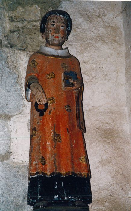 statue : Saint Laurent (?) - © Ministère de la Culture (France), Conservation des antiquités et des objets d’art du Finistère, tous droits réservés