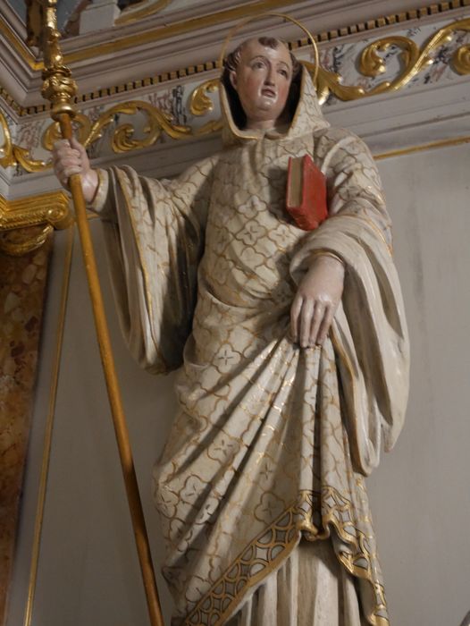 statue : Saint Vinoc - © Ministère de la Culture (France), Conservation des antiquités et des objets d’art du Finistère, tous droits réservés