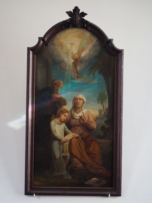 tableau : La Sainte famille - © Ministère de la Culture (France), Conservation des antiquités et des objets d’art du Finistère, tous droits réservés