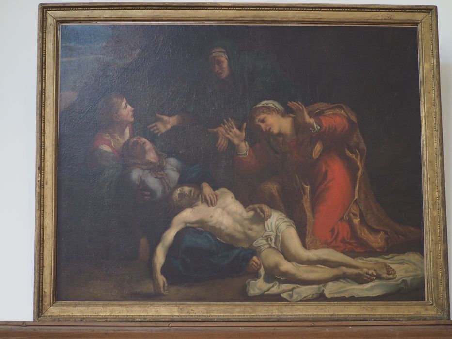 tableau : La Déploration du Christ mort - © Ministère de la Culture (France), Conservation des antiquités et des objets d’art du Finistère, tous droits réservés