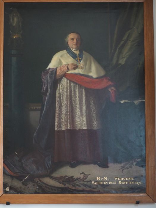 tableau : Monseigneur Sergent - © Ministère de la Culture (France), Conservation des antiquités et des objets d’art du Finistère, tous droits réservés