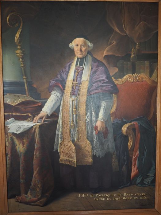 tableau : Monseigneur Poulpiquet - © Ministère de la Culture (France), Conservation des antiquités et des objets d’art du Finistère, tous droits réservés