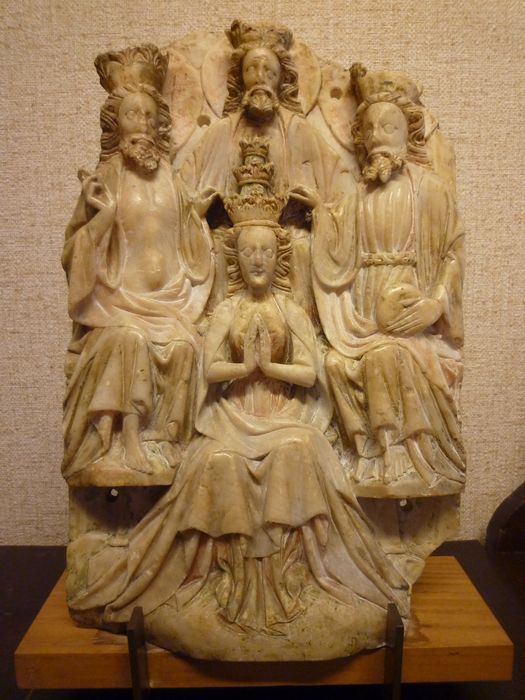 bas-relief : Le Couronnement de la Vierge - © Ministère de la Culture (France), Conservation des antiquités et des objets d’art du Finistère, tous droits réservés