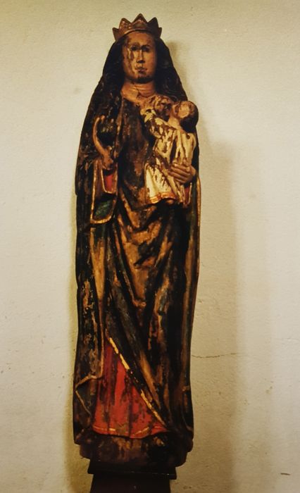 statue : Vierge à l’Enfant, dite Notre-Dame de Kergornet - © Ministère de la Culture (France), Conservation des antiquités et des objets d’art du Finistère, tous droits réservés