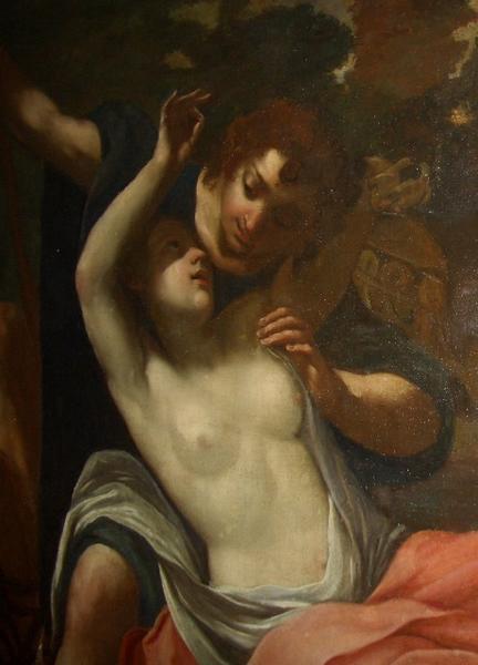tableau : Sélénè et Endymion, vue partielle - © Ministère de la Culture (France), Conservation des antiquités et des objets d'art de Corse, tous droits réservés