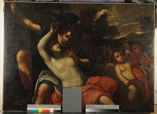 tableau : Sélénè et Endymion, vue partielle - © Ministère de la Culture (France), Conservation des antiquités et des objets d'art de Corse, tous droits réservés