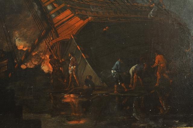 tableau : marine, détail