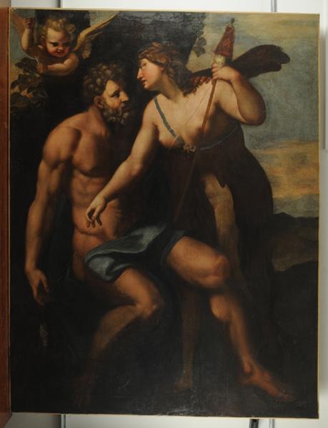 tableau : Hercule et Omphale, vue générale - © Ministère de la Culture (France), Conservation des antiquités et des objets d'art de Corse, tous droits réservés