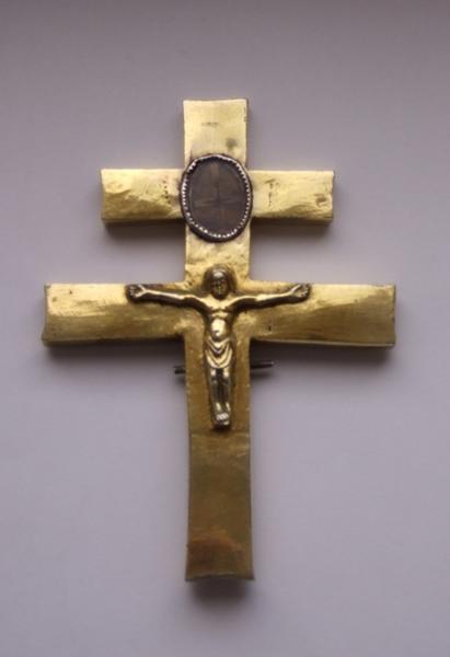 croix-reliquaire, vue générale de l'avers